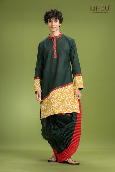Exclusive Designer Kurta Dhoti(Optional) Set