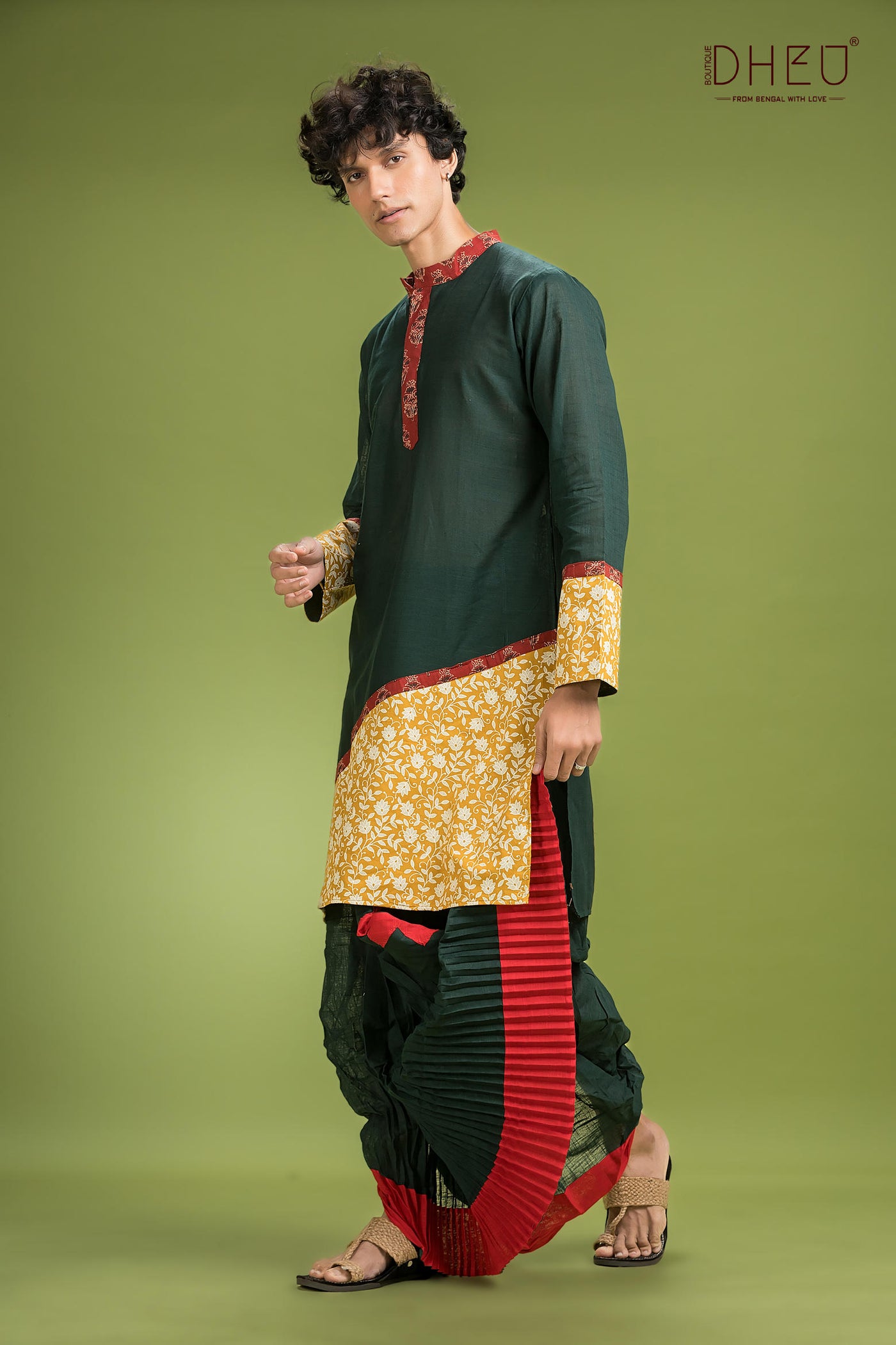 Exclusive Designer Kurta Dhoti(Optional) Set