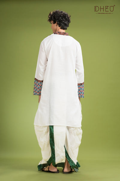 Exclusive Designer Kurta Dhoti(Optional) Set