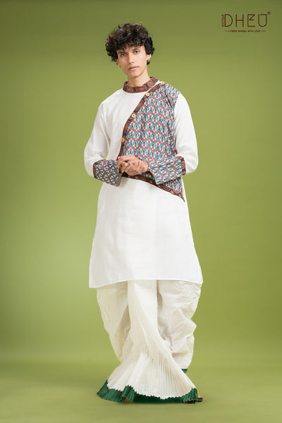 Exclusive Designer Kurta Dhoti(Optional) Set