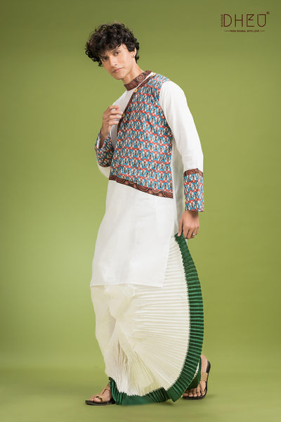 Exclusive Designer Kurta Dhoti(Optional) Set