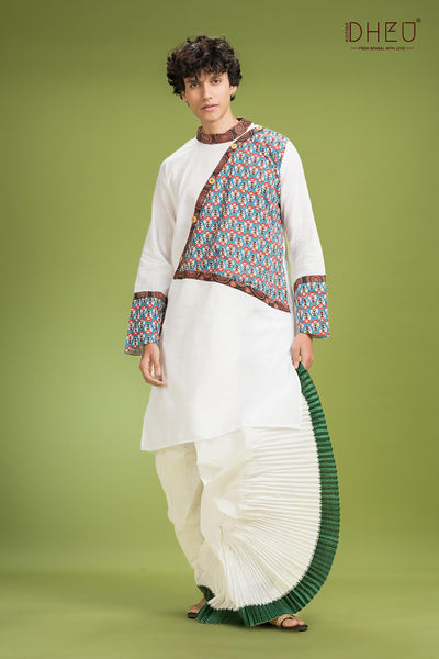 Exclusive Designer Kurta Dhoti(Optional) Set