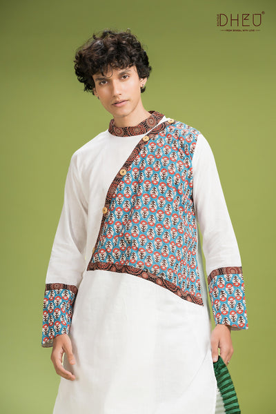 Exclusive Designer Kurta Dhoti(Optional) Set