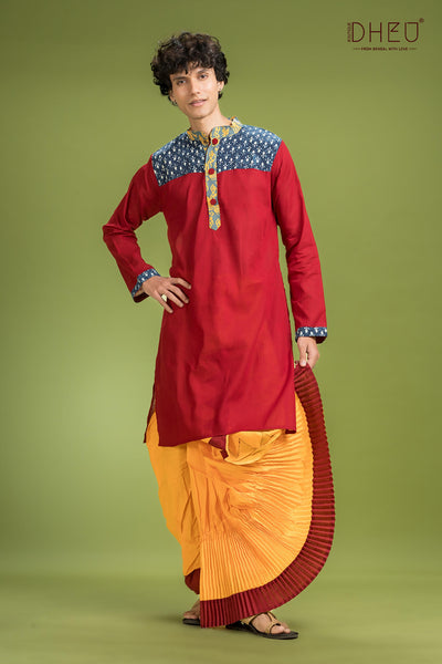 Exclusive Designer Kurta Dhoti(Optional) Set