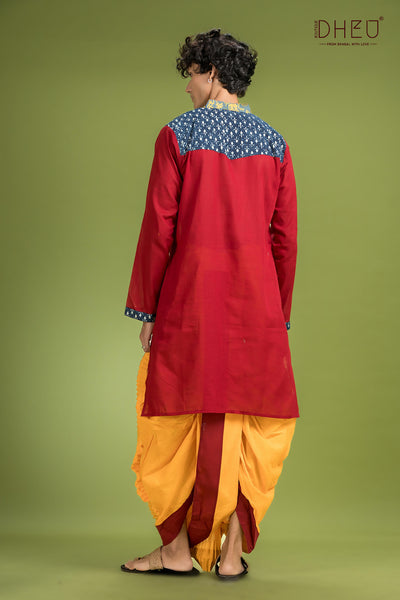 Exclusive Designer Kurta Dhoti(Optional) Set