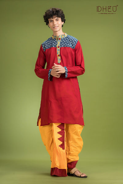 Exclusive Designer Kurta Dhoti(Optional) Set