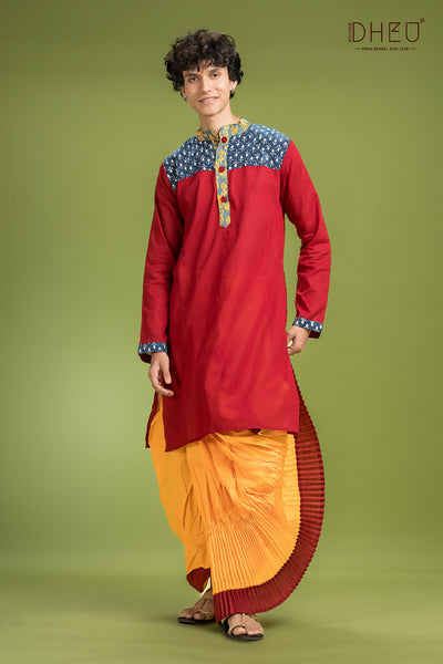 Exclusive Designer Kurta Dhoti(Optional) Set