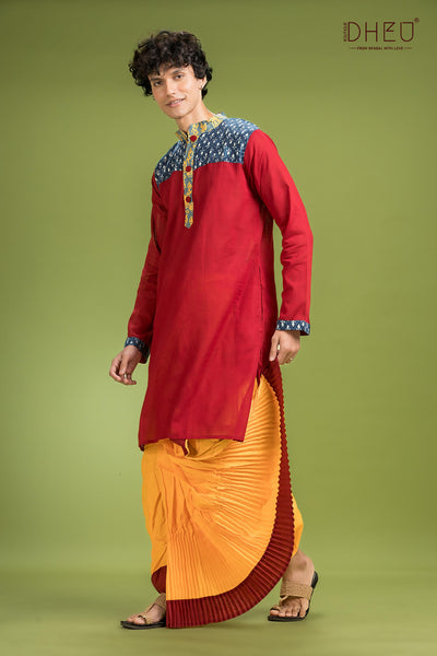 Exclusive Designer Kurta Dhoti(Optional) Set