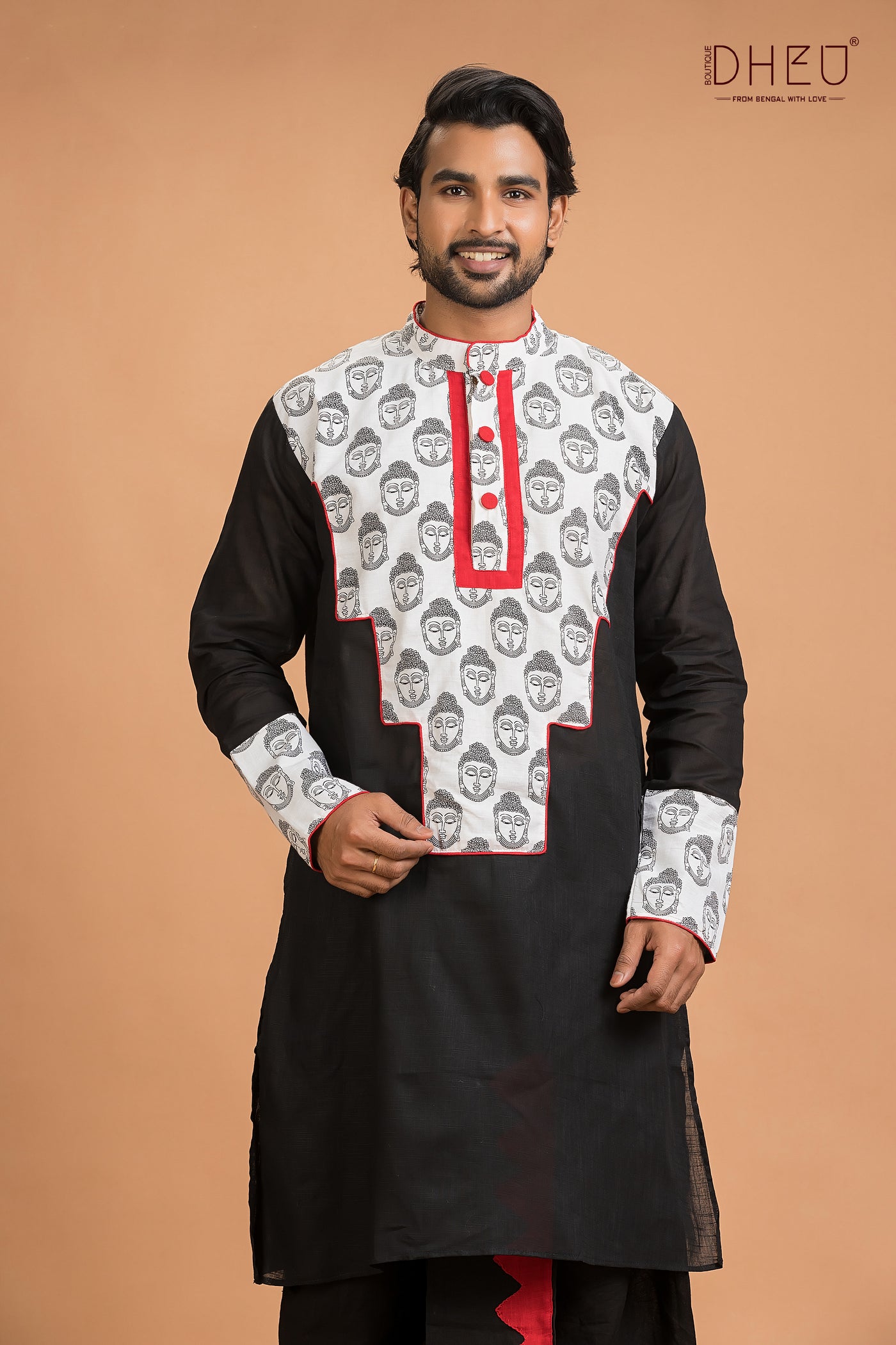 Dheu Exclusive Designer Kurta Dhoti(Optional) Set