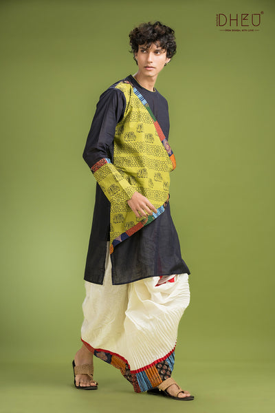 Exclusive Designer Kurta Dhoti(Optional) Set
