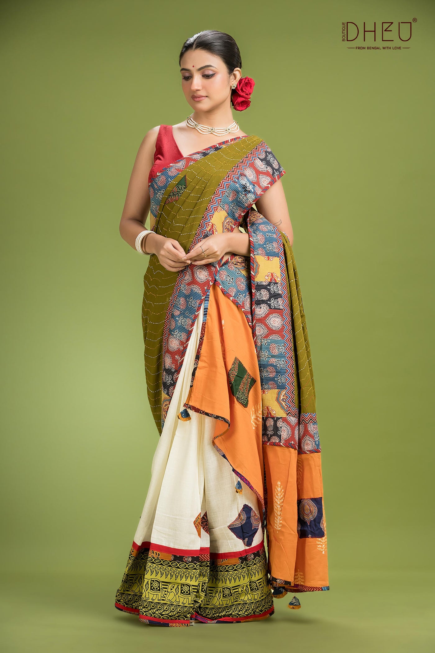 Dheu Exclusive Mekhela & Kurta Couple Set