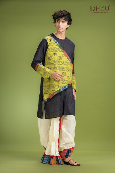 Exclusive Designer Kurta Dhoti(Optional) Set