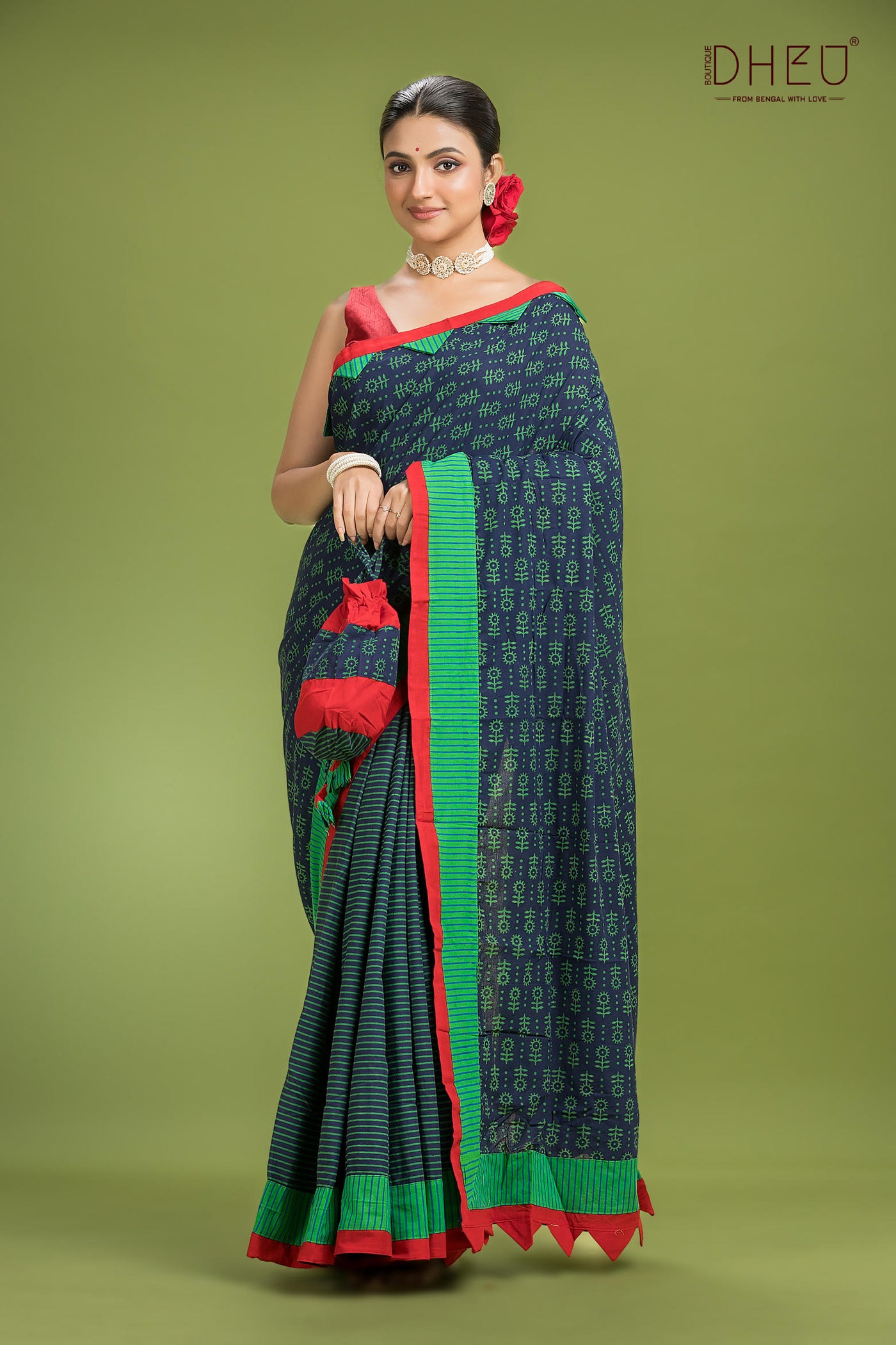 Dheu Exclusive Kurta & Saree Couple Set