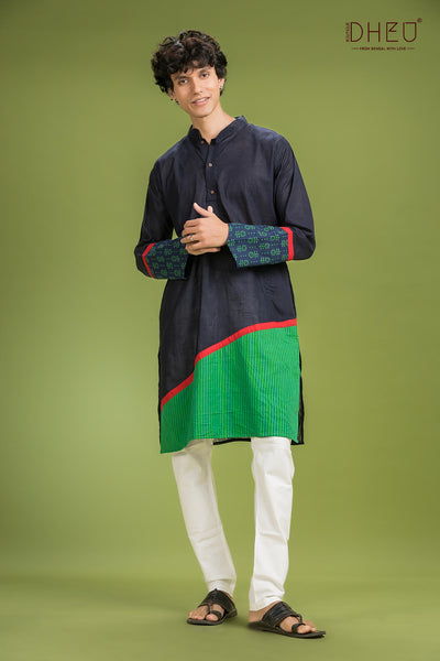 Dheu Exclusive Kurta & Saree Couple Set
