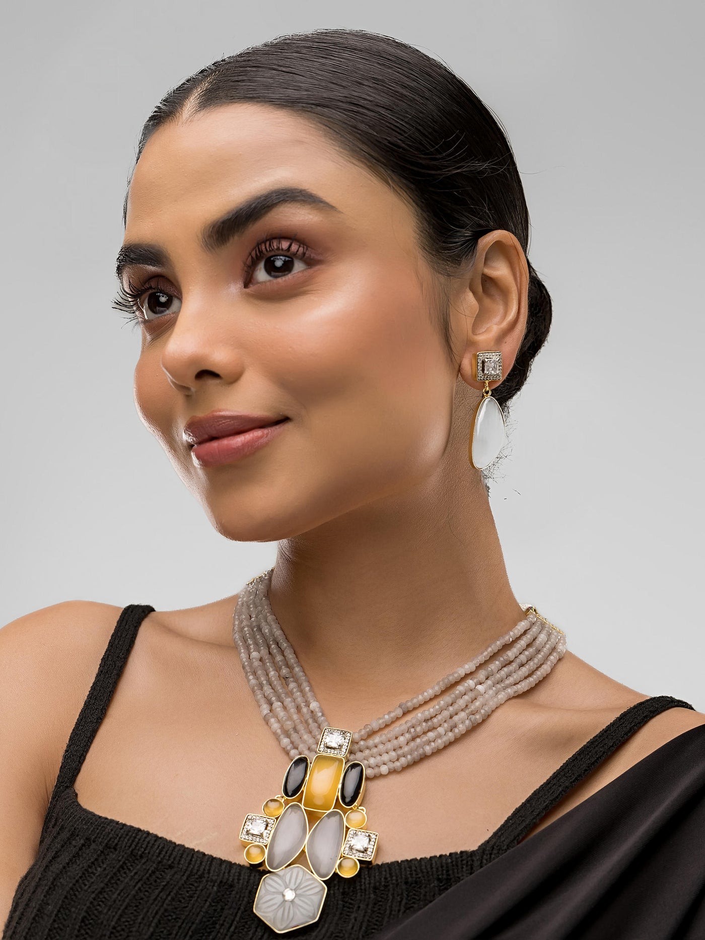 Dheu Designer Necklace & Earrings Combo