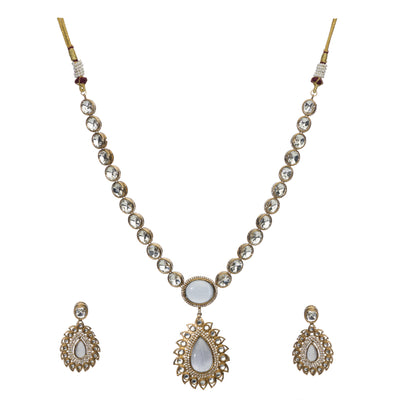 Dheu Designer Necklace & Earrings Combo