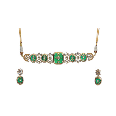 Dheu Designer Necklace & Earrings Combo