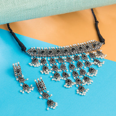 Dheu Necklace & Earrings Combo