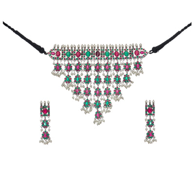 Dheu Necklace & Earrings Combo