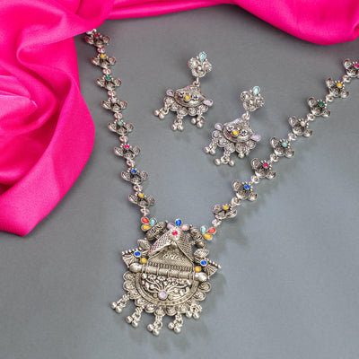 Dheu Boho Necklace & Earrings Combo