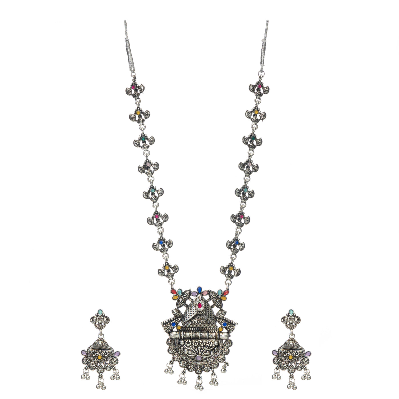 Dheu Boho Necklace & Earrings Combo