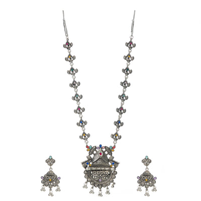 Dheu Boho Necklace & Earrings Combo