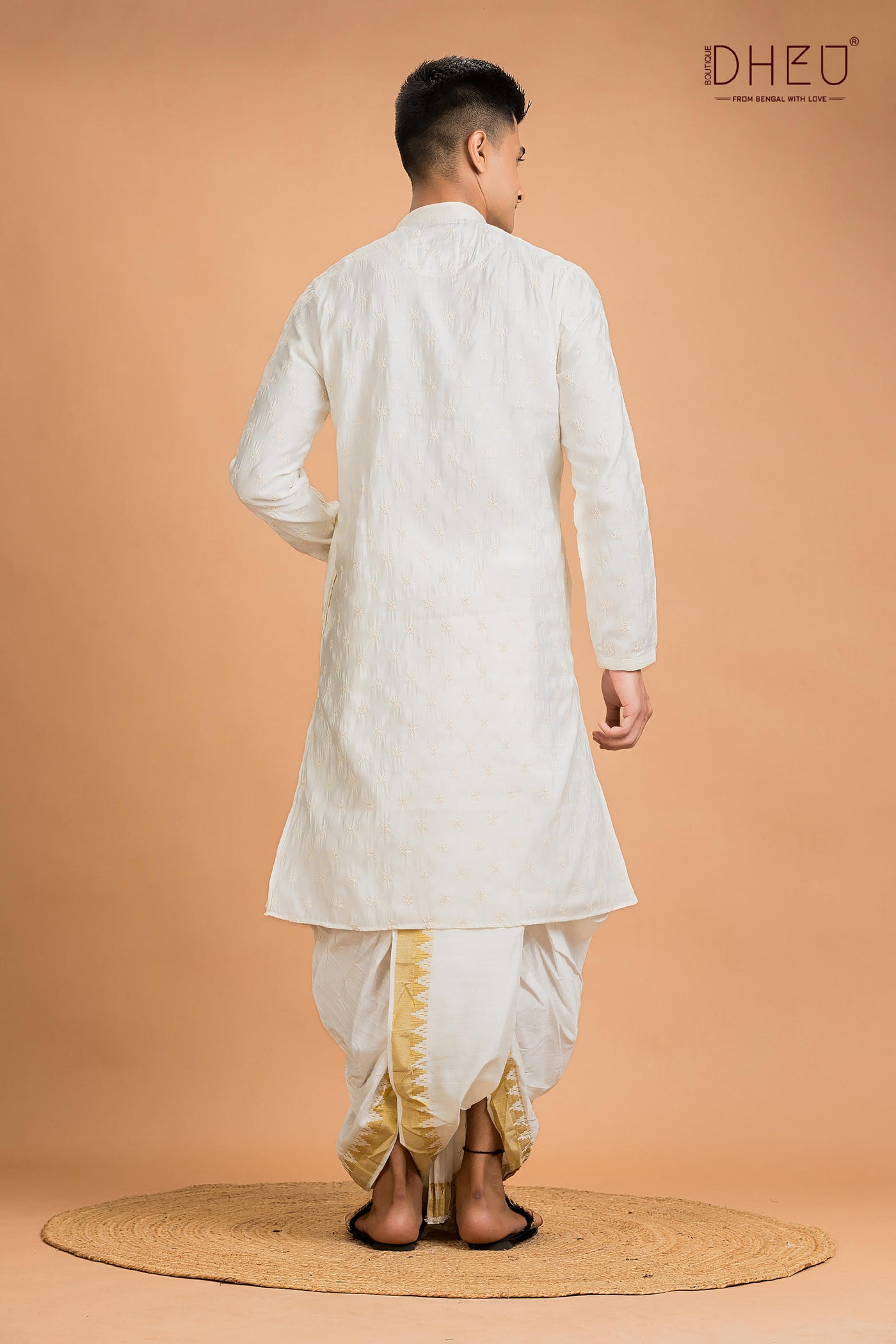 Designer Embroidery Kurta & Dhoti(Optional) Set