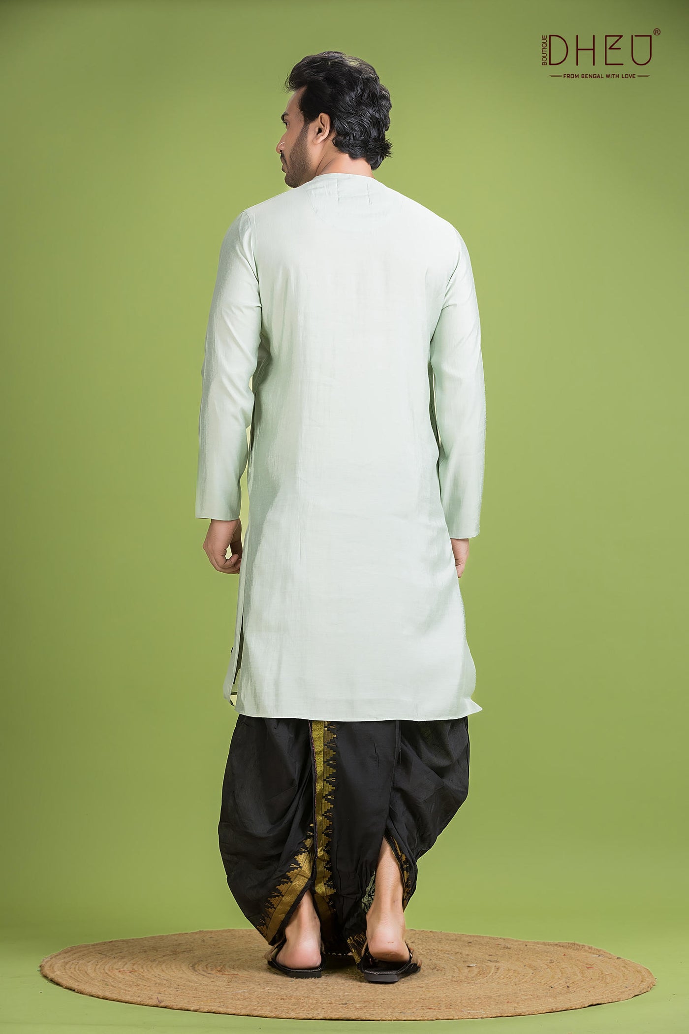 Designer Silk Kurta & Dhoti(Optional) Set
