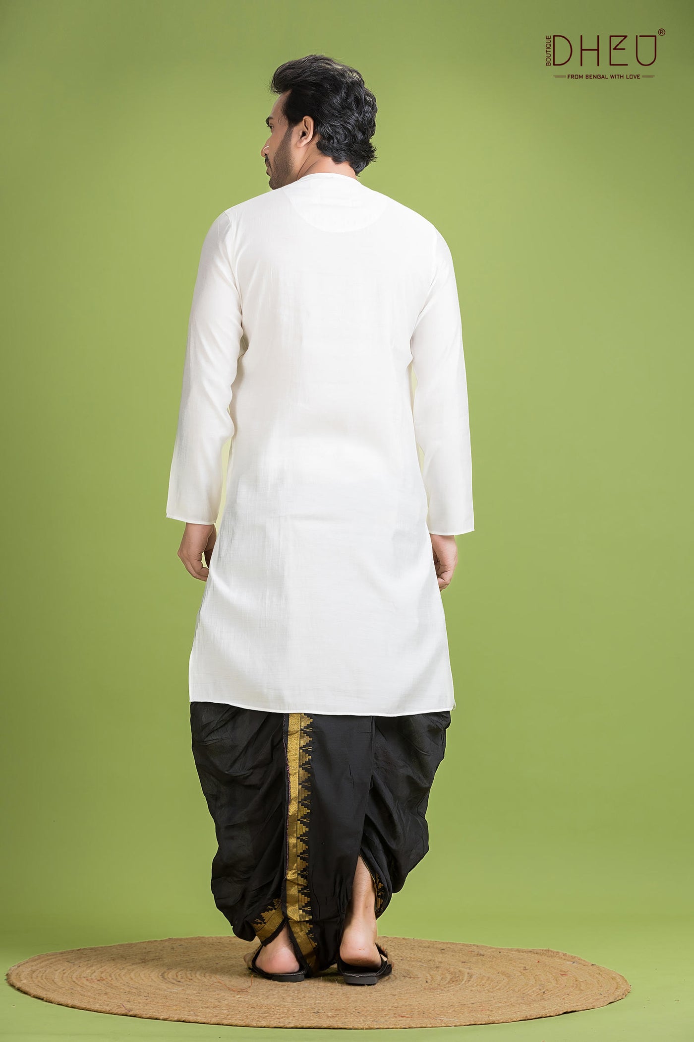Designer Silk Kurta & Dhoti(Optional) Set