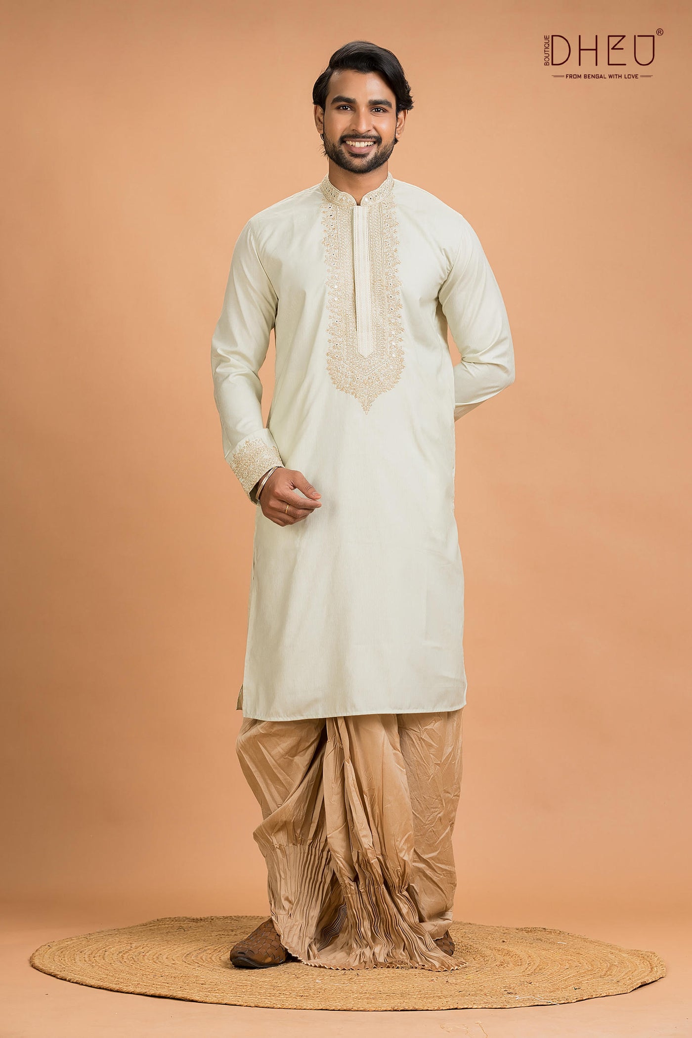 Designer Wedding Kurta & Dhoti(Optional) Set