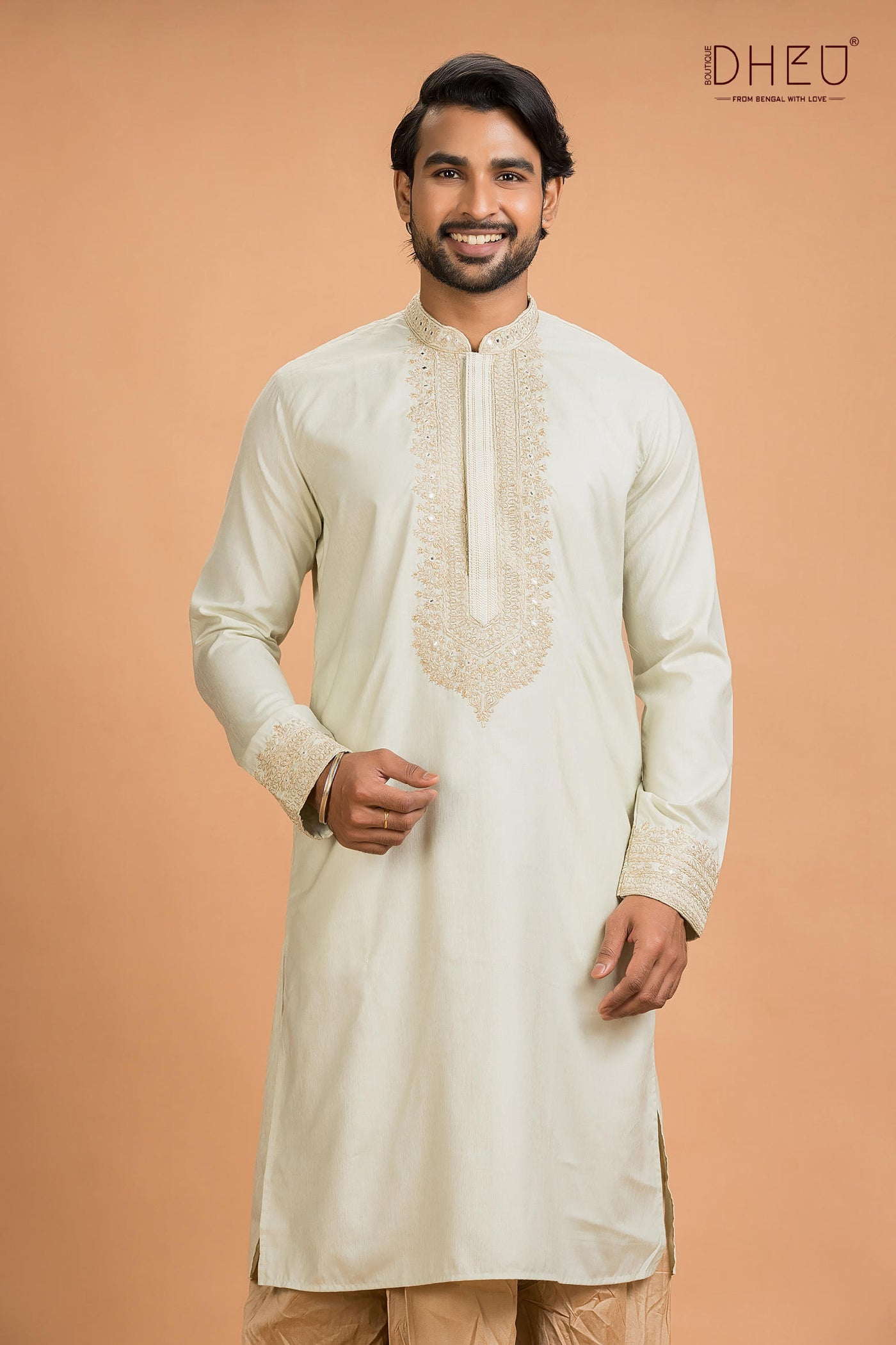 Designer Wedding Kurta & Dhoti(Optional) Set