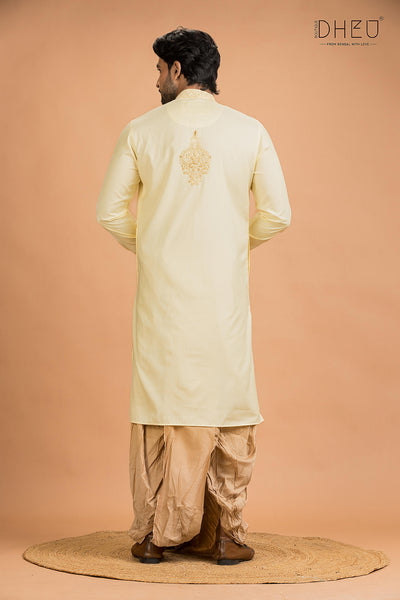 Designer Wedding Kurta & Dhoti(Optional) Set
