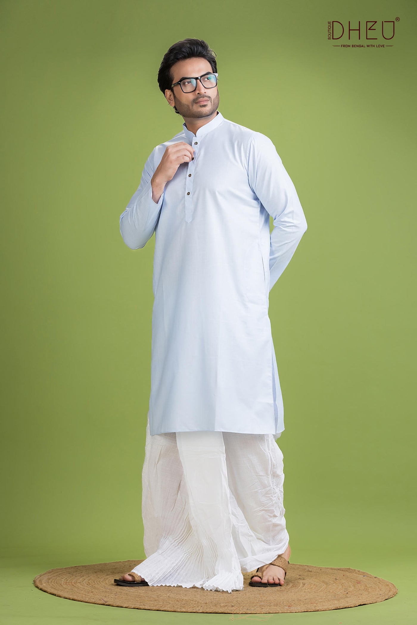 Casual Style Kurta-Dhoti Full Set