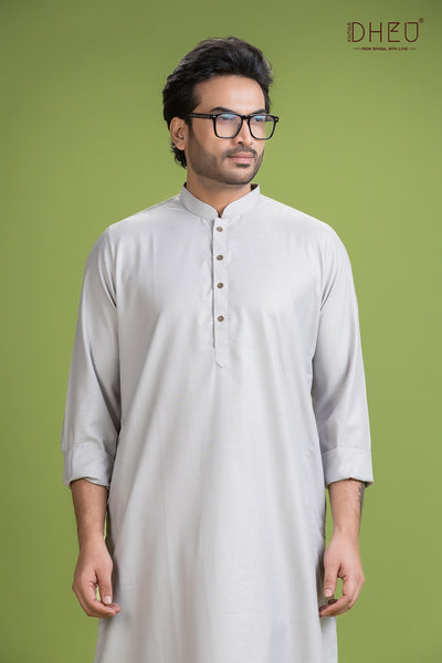 Casual Style Kurta-Dhoti Full Set