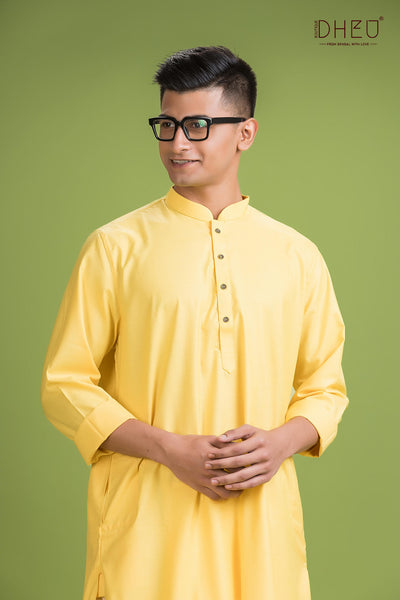 Casual Style Kurta-Dhoti Full Set