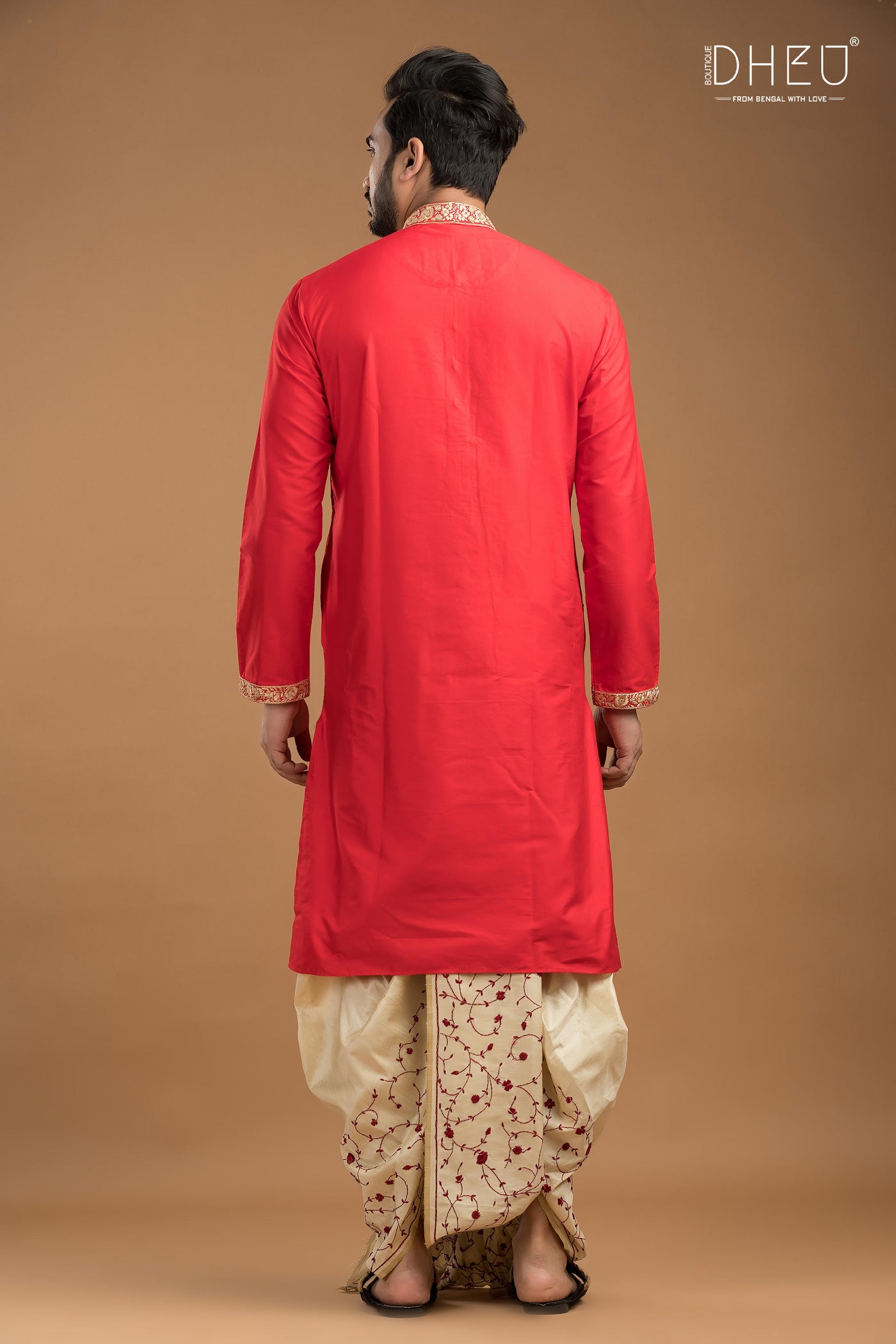 Exclusive Katan Silk Kurta & Dhoti Set