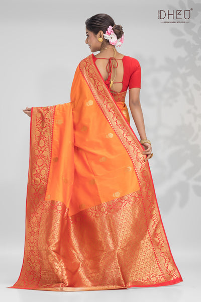 Semi Katan Benarasi Saree