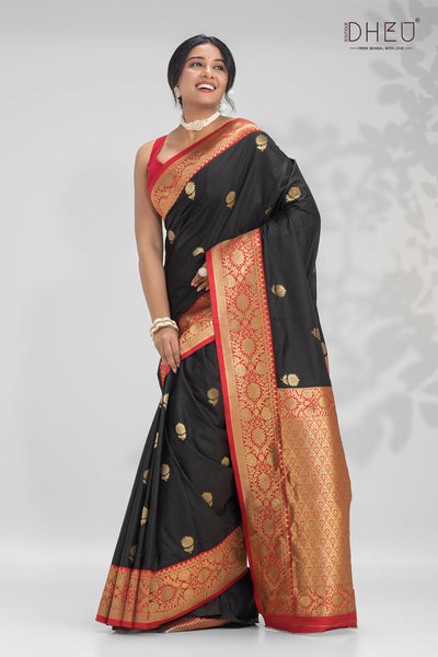 Semi Katan Benarasi Saree