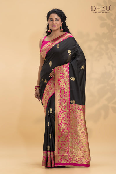 Semi Katan Benarasi Saree