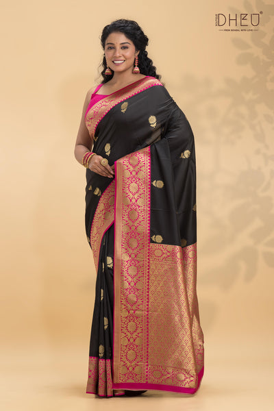 Semi Katan Benarasi Saree