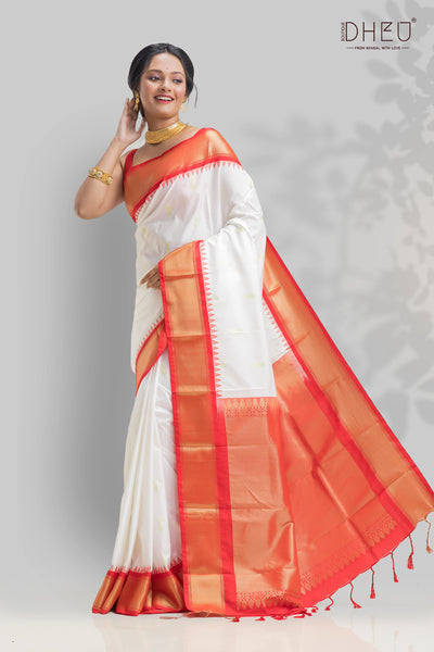 Traditional Khadiyal Silk Saree