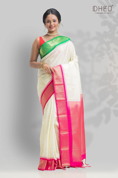 Traditional Khadiyal Silk Saree