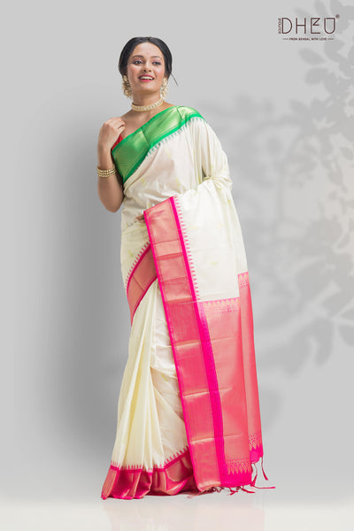 Traditional Khadiyal Silk Saree