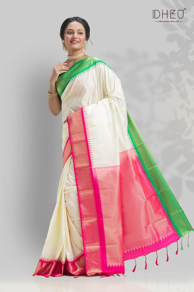 Traditional Khadiyal Silk Saree