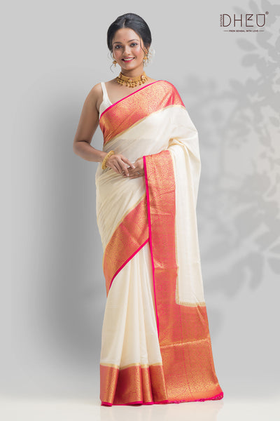 Designer handloom silk saree at lowest cost only at dheu.in