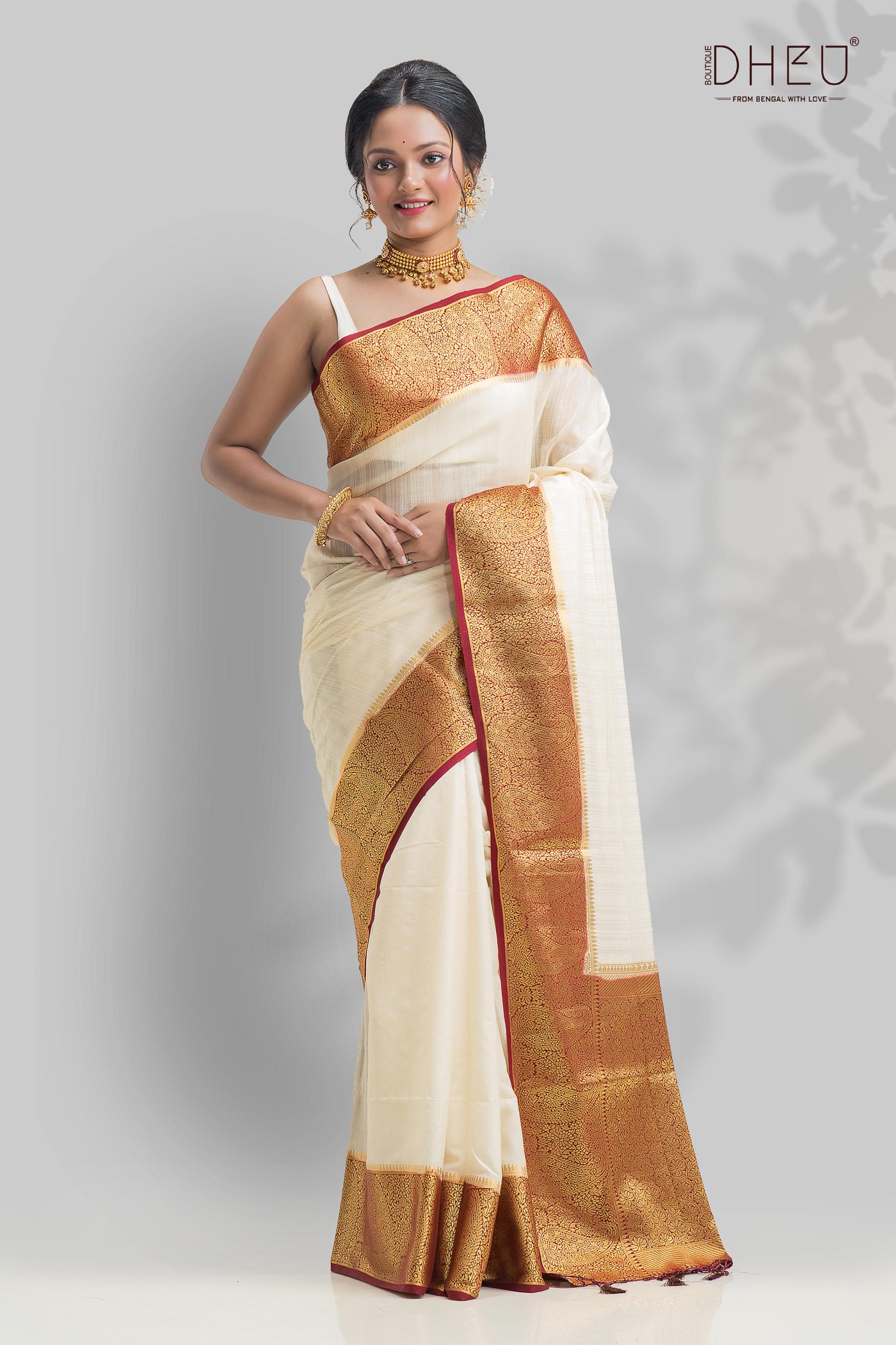 Designer handloom silk saree at lowest cost only at dheu.in