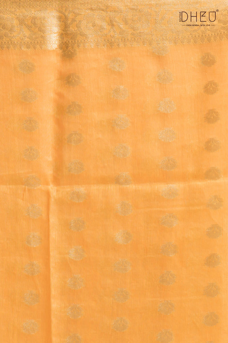 Designer Silk Linen Saree