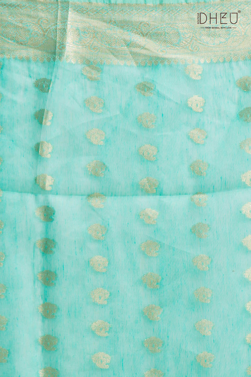 Designer Silk Linen Saree