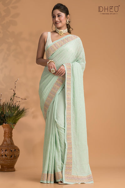 Exclusive Chiffon Georgette Saree