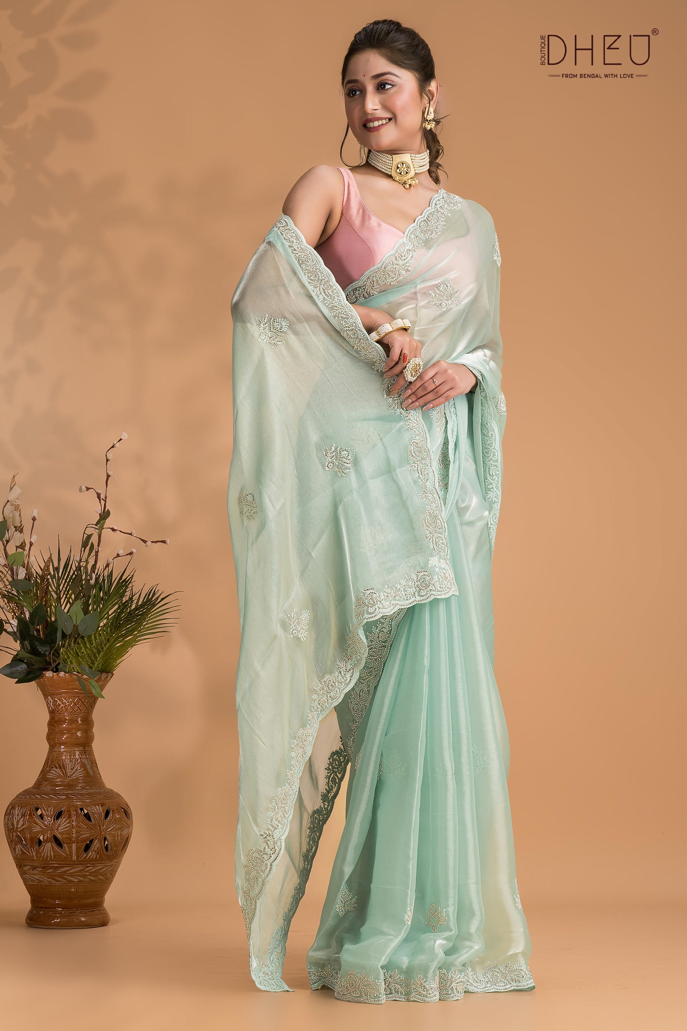 Exclusive Designer Organza Saree